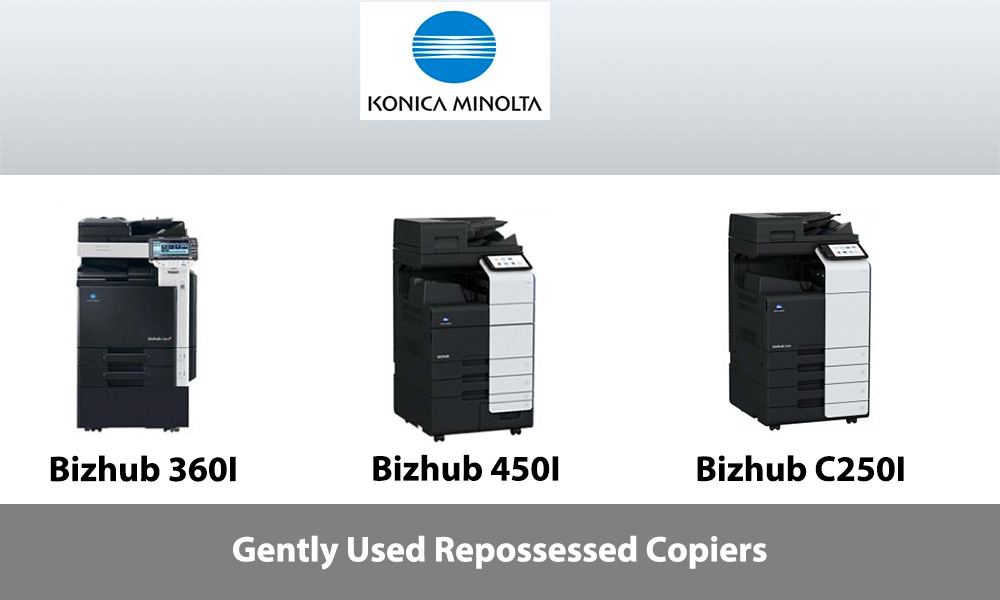 Gently Used Repossessed Konica Minolta Copiers
